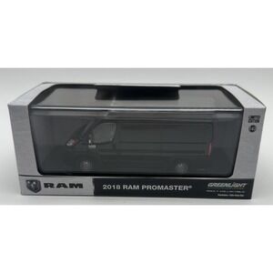 GREENLIGHT 2018 RAM PROMASTER BLACK CARGO VAN 1/43 DIECAST 86153 LIMITED